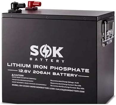 sok battery 12v 206ah heated lifepo4 metal box sk12v206h|sok 12v 206ah bluetooth.